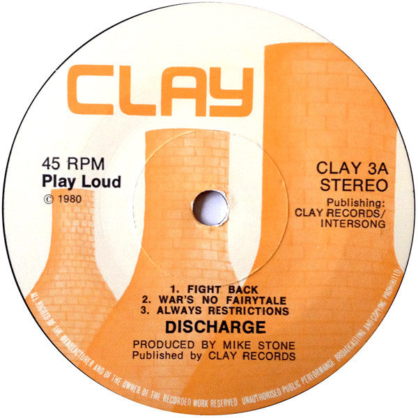 Discharge : Fight Back (7", EP, RP)