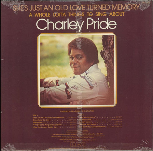Charley Pride : She's Just An Old Love Turned Memory (LP, Album)