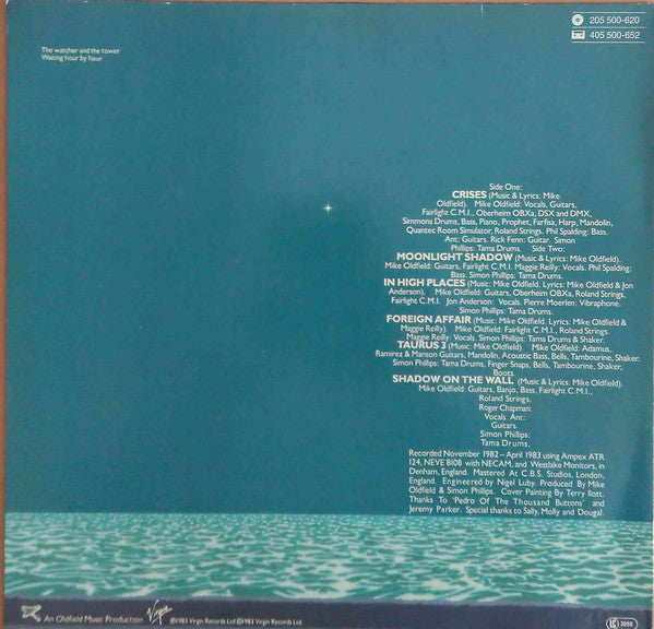 Mike Oldfield : Crises (LP, Album)