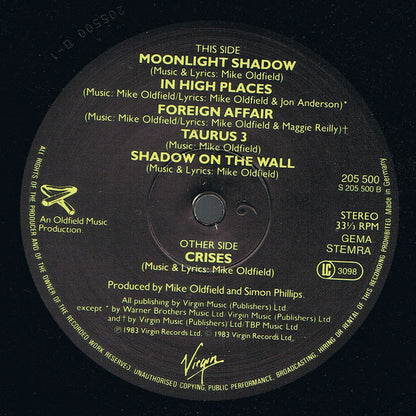 Mike Oldfield : Crises (LP, Album)