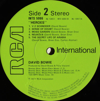 David Bowie : "Heroes" (LP, Album, RE)