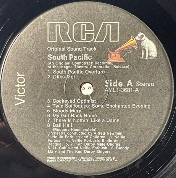 Rodgers & Hammerstein : RCA Victor Presents Rodgers & Hammerstein's South Pacific (An Original Soundtrack Recording) (LP, Album, RE)