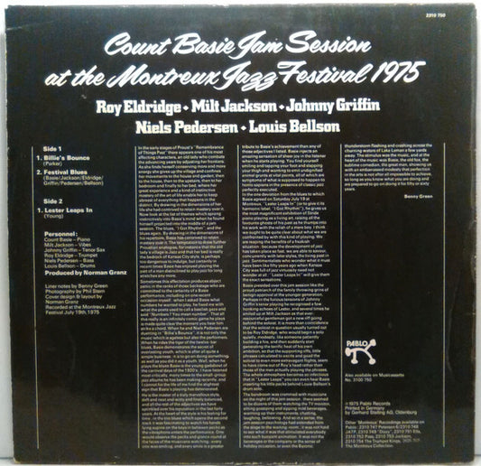 Count Basie : Jam Session At The Montreux Jazz Festival 1975 (LP, Album)
