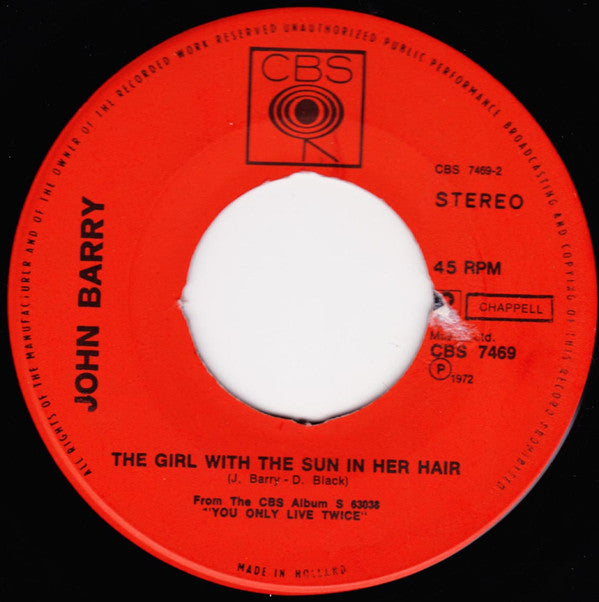 John Barry : Theme From The Persuaders (7", Single)