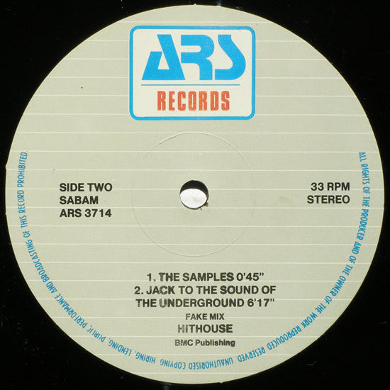 Hithouse : Jack To The Sound Of The Underground (12")