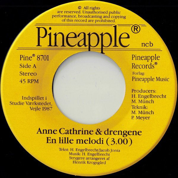 Anne Cathrine & Drengene : En Lille Melodi (7", Single)