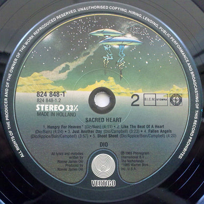 Dio (2) : Sacred Heart (LP, Album)