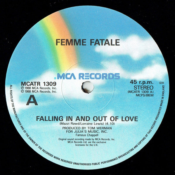 Femme Fatale (3) : Falling In & Out Of Love (12", Single, Ltd)
