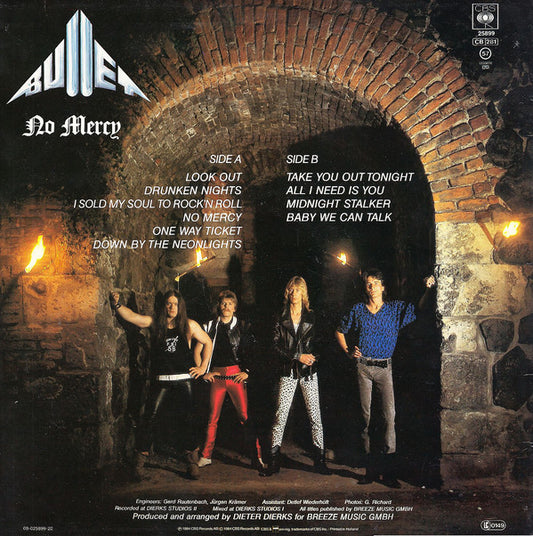 Bullet (17) : No Mercy (LP, Album)