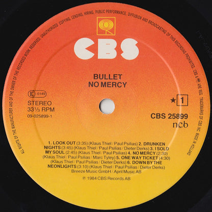 Bullet (17) : No Mercy (LP, Album)