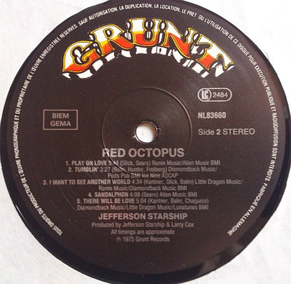 Jefferson Starship : Red Octopus (LP, Album, RE)