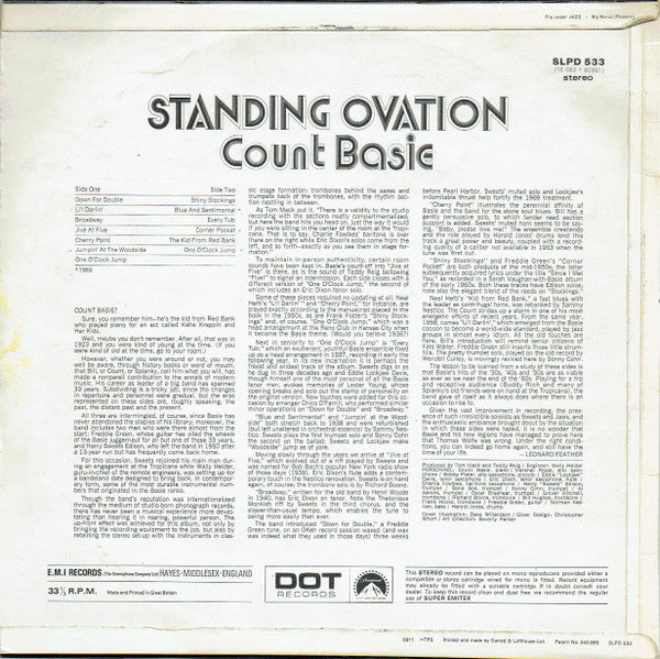 Count Basie : Standing Ovation (LP, Album)