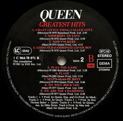 Queen : Greatest Hits (LP, Comp, RE)
