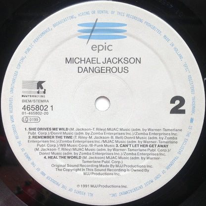 Michael Jackson : Dangerous (2xLP, Album)