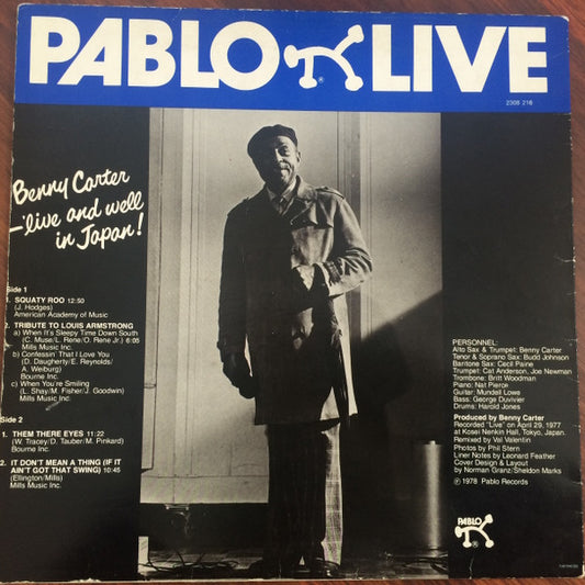 Benny Carter : Live And Well In Japan! (LP, Album)