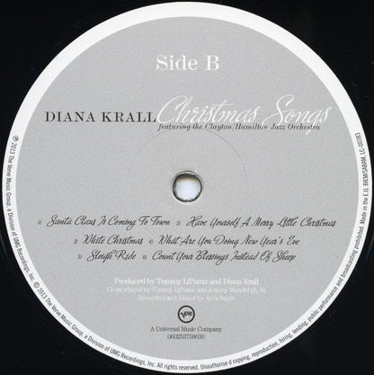 Diana Krall Featuring The Clayton-Hamilton Jazz Orchestra : Christmas Songs (LP, Album, RE)