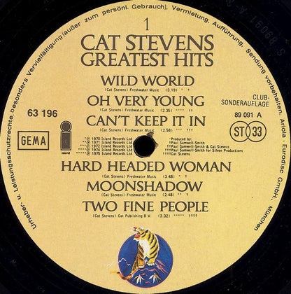Cat Stevens : Greatest Hits (LP, Comp, Club)