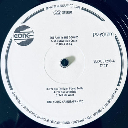 Fine Young Cannibals : The Raw & The Cooked (LP, Album)