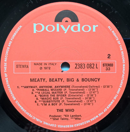 The Who : Meaty Beaty Big And Bouncy (LP, Comp)