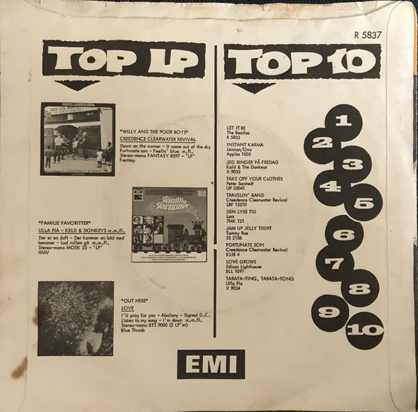 The Hollies : I Can't Tell The Bottom From The Top (7", Single)
