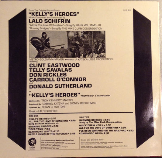 Lalo Schifrin : Kelly's Heroes (Music From The Original Sound Track) (LP, Album)