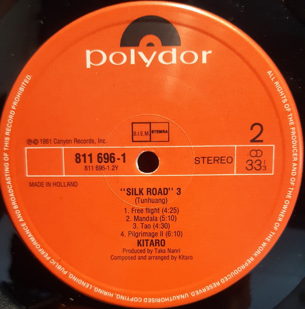 Kitaro : Silk Road III - Tun Huang (LP, Album, RE)