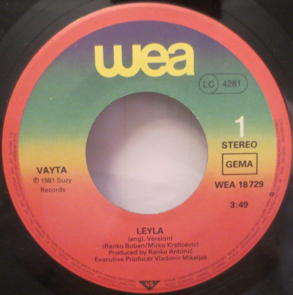 Vayta* : Leyla (7", Single)