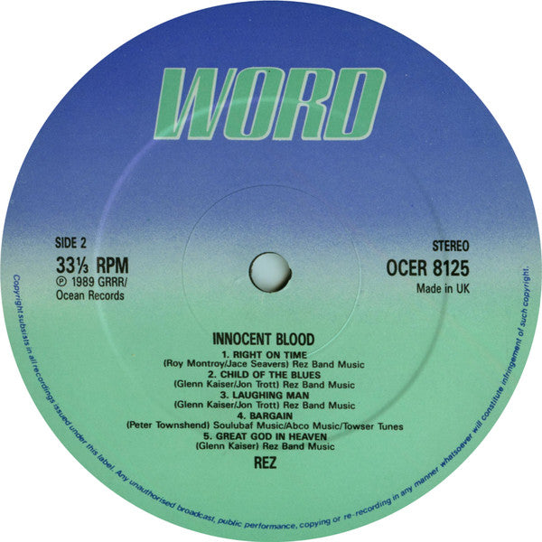 Resurrection Band : Innocent Blood (LP, Album)