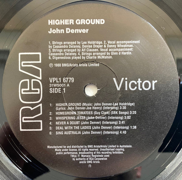 John Denver : Higher Ground (LP, Album)