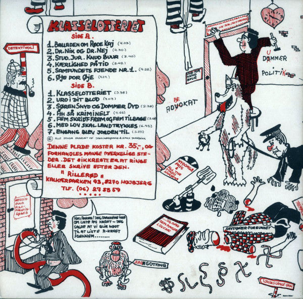 John Nørgaard & Hans Theessink : Klasselotteriet (LP, Album)