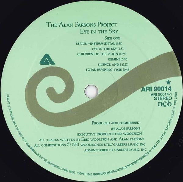 The Alan Parsons Project : Eye In The Sky (LP, Album)