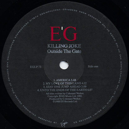 Killing Joke : Outside The Gate (LP, Album)