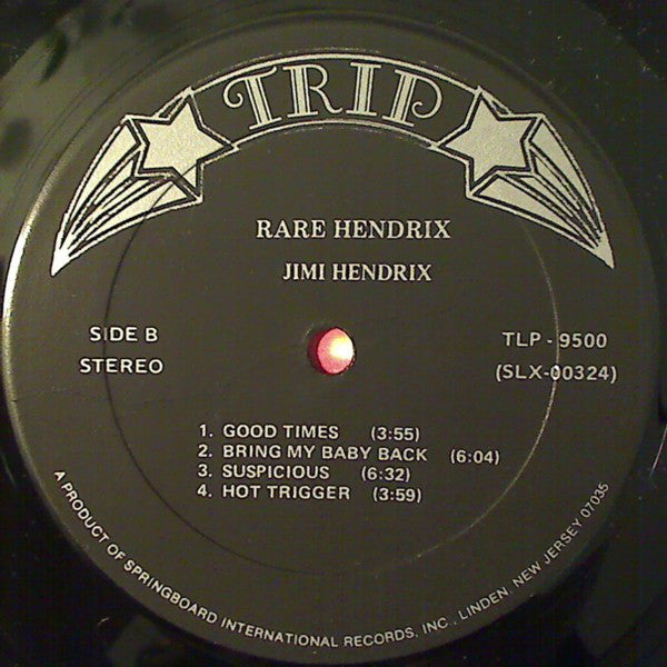 Jimi Hendrix : Rare Hendrix (LP, Album, Rev)
