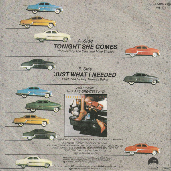 The Cars : Tonight She Comes (7", Single)