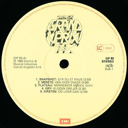 Various : Dansk Grand Prix 1983 (LP, Album)