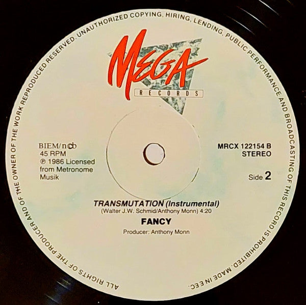 Fancy : Lady Of Ice (12", Maxi)