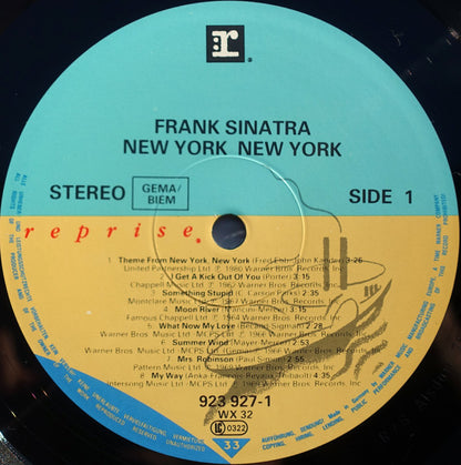 Frank Sinatra : New York New York: His Greatest Hits (LP, Comp)