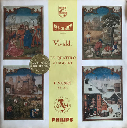 Vivaldi* - I Musici, Felix Ayo* : Le Quattro Stagioni (LP, Album, RP, 3rd)