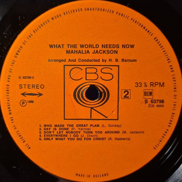 Mahalia Jackson : What The World Needs Now (LP)