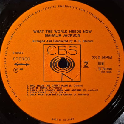 Mahalia Jackson : What The World Needs Now (LP)