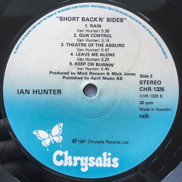 Ian Hunter : Short Back N' Sides (LP, Album)