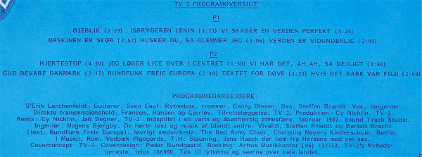 tv•2* : Verden Er Vidunderlig (LP, Album, RE, Red)
