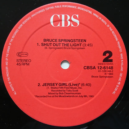 Bruce Springsteen : I'm On Fire (12", Maxi, Red)