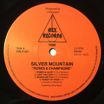 Silver Mountain : Roses & Champagne (LP, Album)