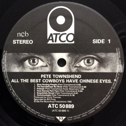 Pete Townshend : All The Best Cowboys Have Chinese Eyes (LP, Album)