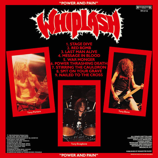 Whiplash (5) : Power And Pain (LP, Album)