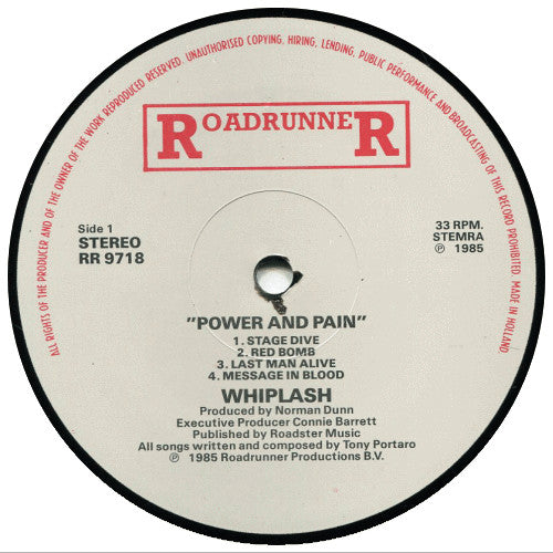 Whiplash (5) : Power And Pain (LP, Album)