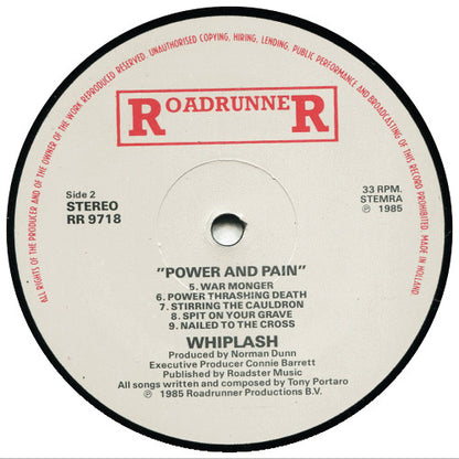 Whiplash (5) : Power And Pain (LP, Album)