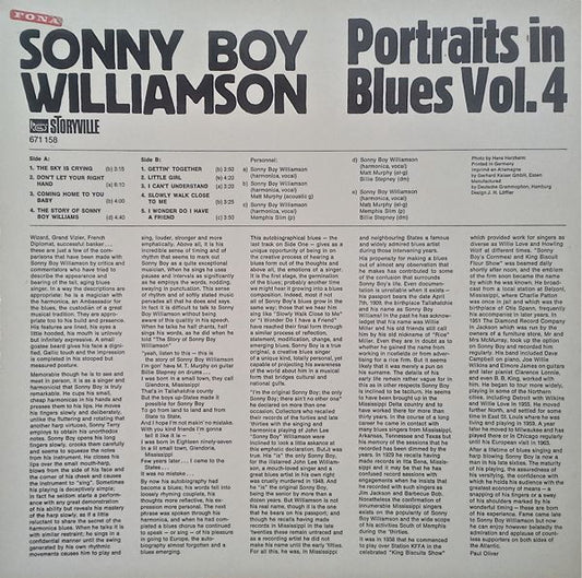 Sonny Boy Williamson (2) : Portraits In Blues Vol. 4 (LP, Album)
