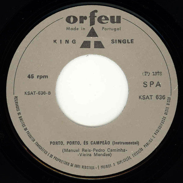Unknown Artist : Porto Porto És O Campeão! (7", Single)